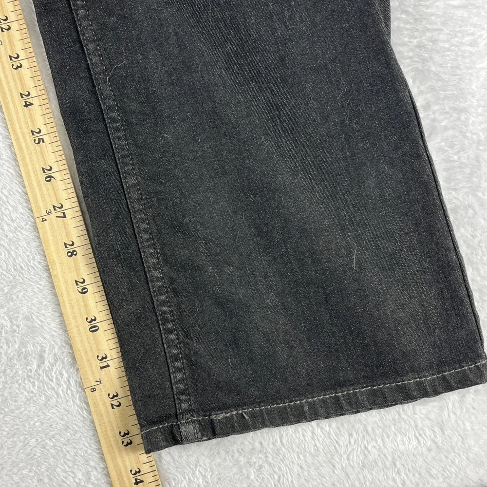 Levis 559 Relaxed Mens Size 38x36 Straight Leg Denim Dark Wash Black Jeans